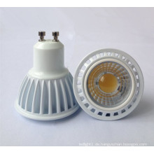 Neue weiße Aluminium 5W GU10 COB LED Birnen-Licht-Lampe